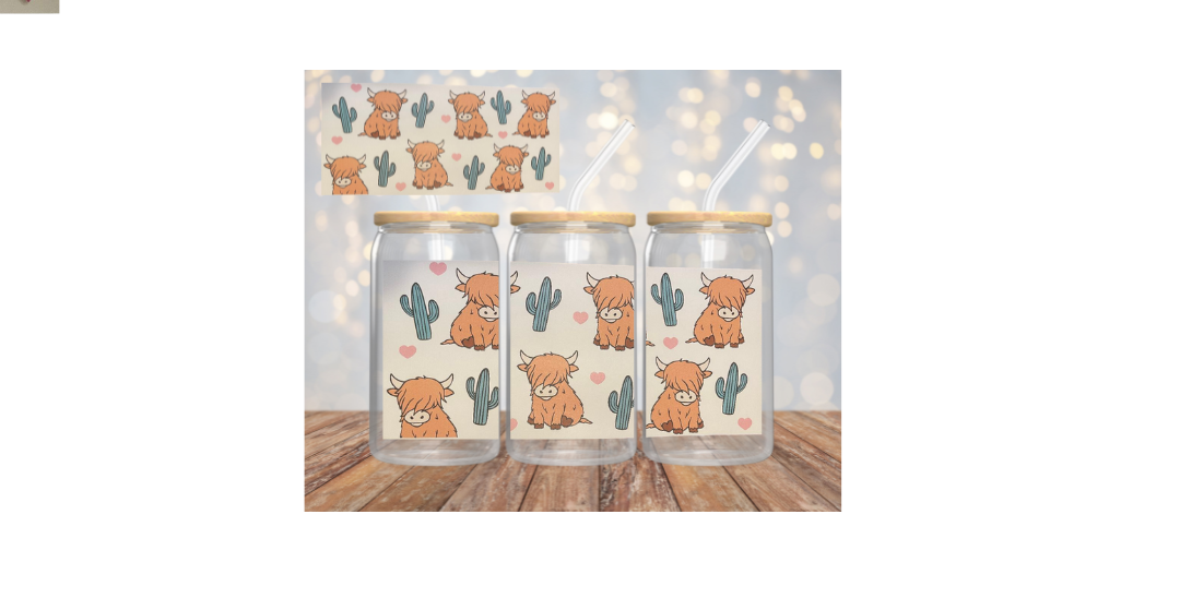 Highland Cow and Cactus