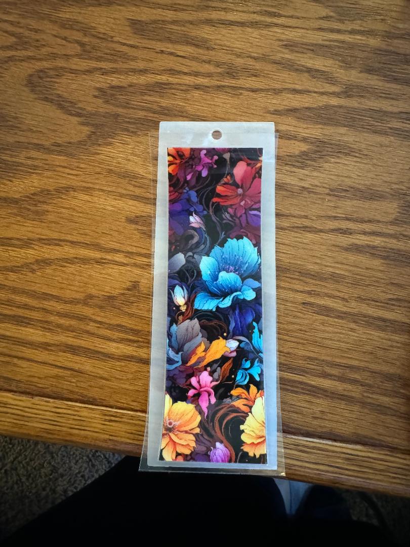 DARK FLOWERS BOOKMARK